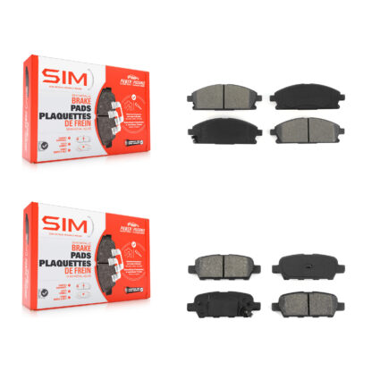 Front Rear Semi-Metallic Brake Pads Kit For Nissan X-Trail Quest KSM-100375