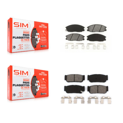 Front Rear Semi-Metallic Brake Pads Kit For 2003-2009 Kia Sorento KSM-100380