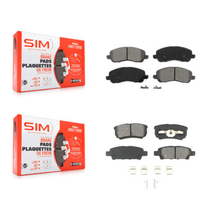 Front Rear Semi-Metallic Brake Pads Kit For Jeep Patriot Mitsubishi Lancer Dodge Compass KSM-100381