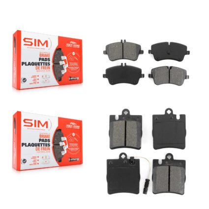 Front Rear Semi-Metallic Brake Pads Kit For Mercedes-Benz C280 C240 CLK350 CLK320 C320 KSM-100388