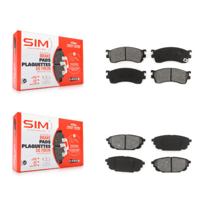 Front Rear Semi-Metallic Brake Pads Kit For Mazda Protege Protege5 KSM-100395