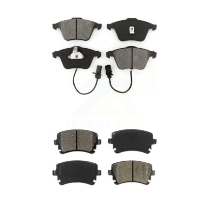 Front Rear Semi-Metallic Brake Pads Kit For Audi RS6 KSM-100410