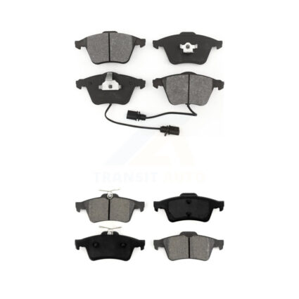 Front Rear Semi-Metallic Brake Pads Kit For Mazda 3 Volvo S40 V50 C70 KSM-100413