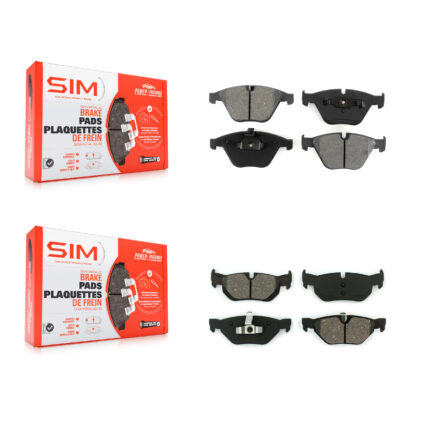 Front Rear Semi-Metallic Brake Pads Kit For BMW 328i xDrive X1 328xi KSM-100416