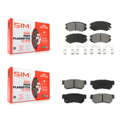Front Rear Semi-Metallic Brake Pads Kit For Hyundai Elantra Tucson Kia Sonata Sportage KSM-100422