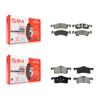 Front Rear Semi-Metallic Brake Pads Kit For Ford Expedition Lincoln Navigator KSM-100428