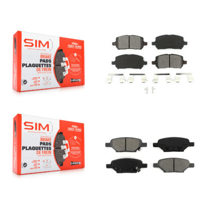 Front Rear Semi-Metallic Brake Pads Kit For Pontiac G5 Pursuit KSM-100438