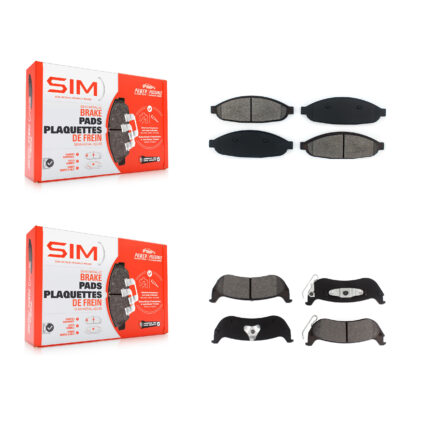 Front Rear Semi-Metallic Brake Pads Kit For 2004-2008 Chrysler Pacifica KSM-100450