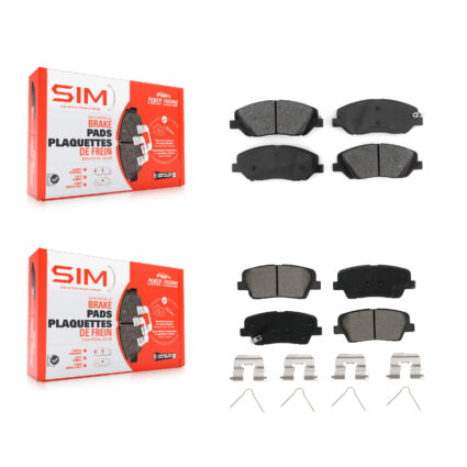 Front Rear Semi-Metallic Brake Pads Kit For Hyundai Santa Fe XL KSM-100474
