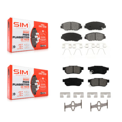 Front Rear Semi-Metallic Brake Pads Kit For Honda Fit EV Vehicles Manufactured In Mexico KSM-100484