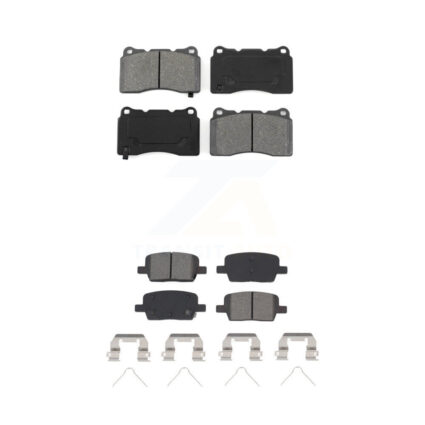 Front Rear Semi-Metallic Brake Pads Kit For Chevrolet Camaro Cadillac CT6 KSM-100487