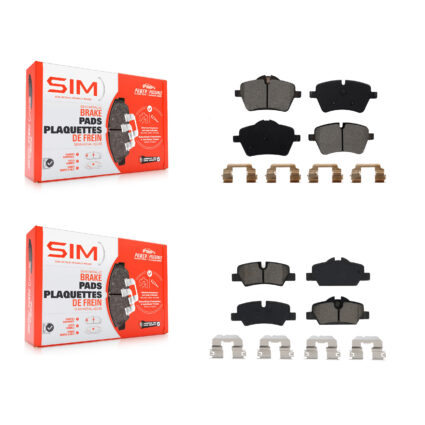 Front Rear Semi-Metallic Brake Pads Kit For Mini Cooper KSM-100492