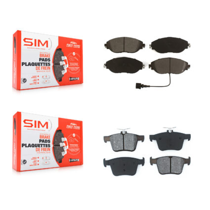 Front Rear Semi-Metallic Brake Pads Kit For Volkswagen Tiguan Jetta Audi Q3 Golf R Arteon KSM-100511