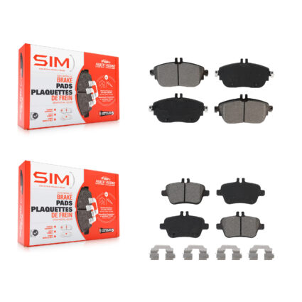 Front Rear Semi-Metallic Brake Pad Kit For Mercedes-Benz GLA250 CLA250 B250 INFINITI QX30 KSM-100512