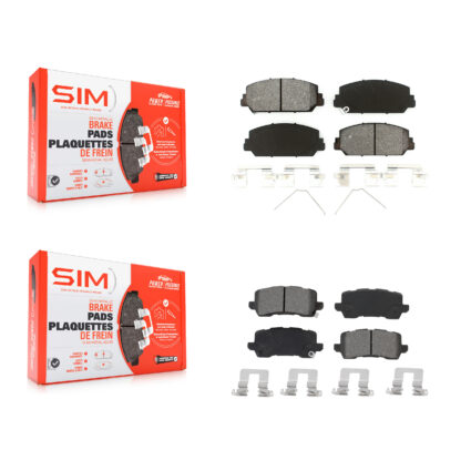Front Rear Semi-Metallic Brake Pads Kit For Acura RLX KSM-100513