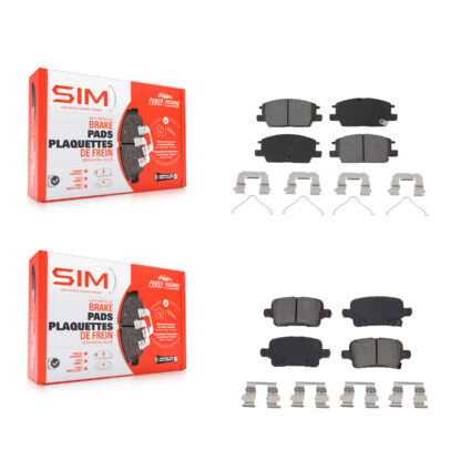 Front Rear Semi-Metallic Brake Pads Kit For Chevrolet Equinox GMC Terrain Malibu Buick KSM-100531
