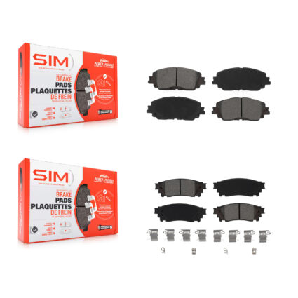 Front Rear Semi-Metallic Brake Pads Kit For Toyota RAV4 Camry C-HR Corolla Cross Lexus KSM-100534