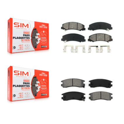 Front Rear Semi-Metallic Brake Pads Kit For Chevrolet Impala Buick LaCrosse Allure Monte KSM-100537