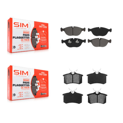 Front Rear Semi-Metallic Brake Pads Kit For Audi TT Quattro Volkswagen R32 KSM-100554