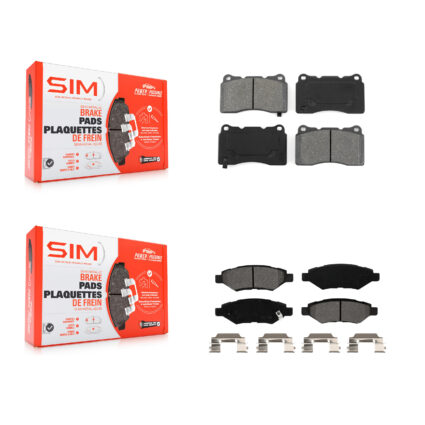 Front Rear Semi-Metallic Brake Pads Kit For Cadillac CTS With Brembo Calipers KSM-100558