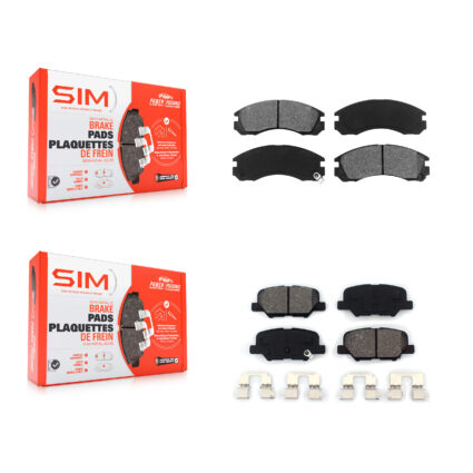 Front Rear Semi-Metallic Brake Pads Kit For Mitsubishi Outlander PHEV KSM-100563