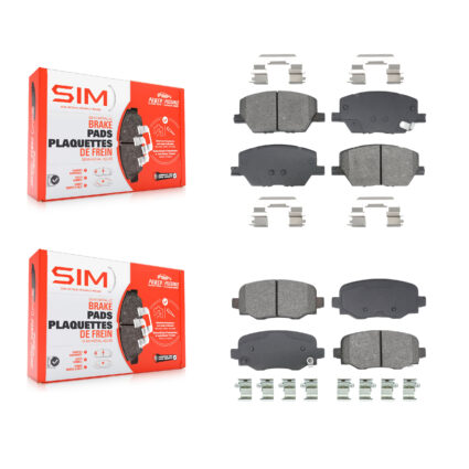 Front Rear Semi-Metallic Brake Pads Kit For Jeep Renegade Fiat 500X KSM-100592