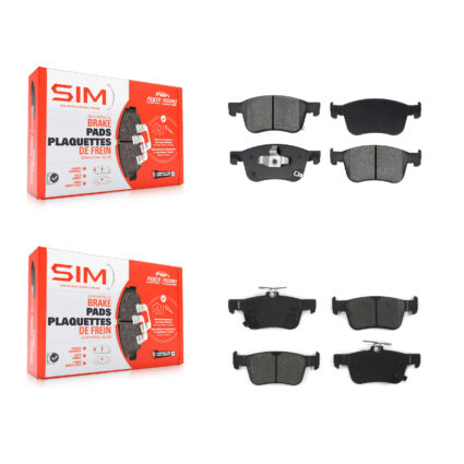 Front Rear Semi-Metallic Brake Pads Kit For 2023-2024 Honda Accord Acura Integra KSM-100611