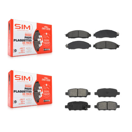 Front Rear Semi-Metallic Brake Pads Kit For Nissan LEAF KSM-100613