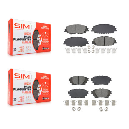 Front Rear Semi-Metallic Brake Pads Kit For Toyota Corolla KSM-100615