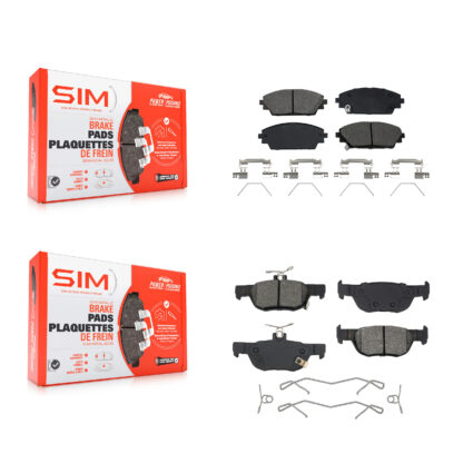 Front Rear Semi-Metallic Brake Pads Kit For 2020-2023 Mazda CX-30 KSM-100622