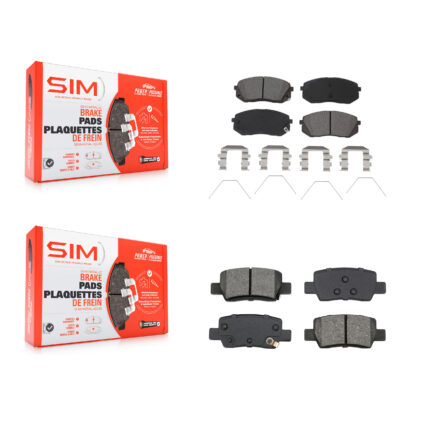 Front Rear Semi-Metallic Brake Pads Kit For Kia Seltos With Electric Parking KSM-100637