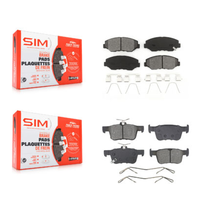 Front Rear Semi-Metallic Brake Pads Kit For Honda Civic KSM-100638