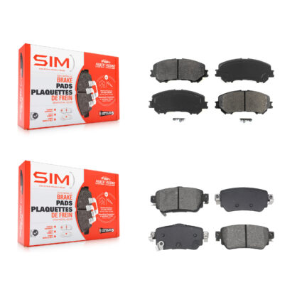 Front Rear Semi-Metallic Brake Pads Kit For Nissan Rogue Sport Qashqai KSM-100648