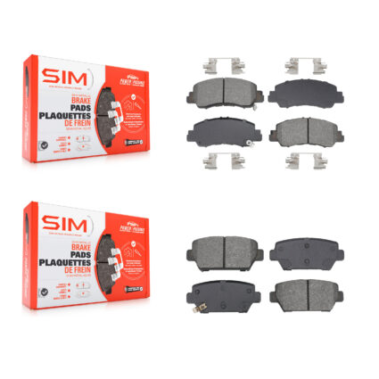 Front Rear Semi-Metallic Brake Pads Kit For Mitsubishi Eclipse Cross KSM-100652