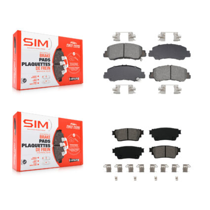 Front Rear Semi-Metallic Brake Pads Kit For Mitsubishi Eclipse Cross KSM-100653
