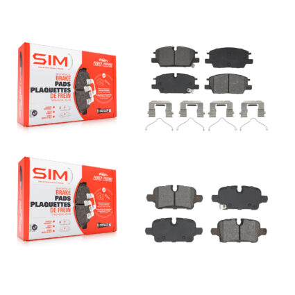 Front Rear Semi-Metallic Brake Pads Kit For Chevrolet GMC Terrain Equinox Malibu KSM-100662
