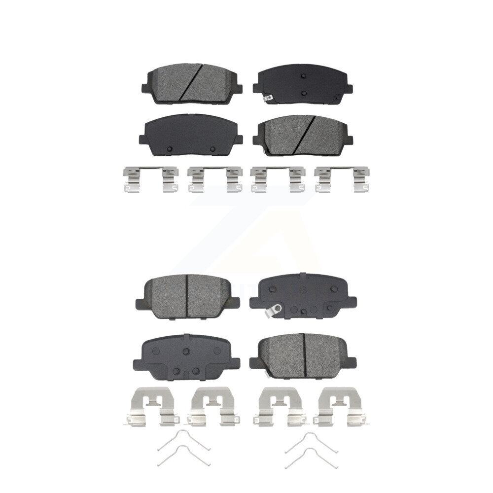 Front Rear Semi-Metallic Brake Pads Kit For Hyundai Palisade Kia Telluride KSM-100688