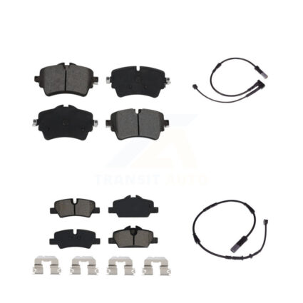 Front Rear Semi-Metallic Disc Brake Pads And Wear Sensors Kit For Mini Cooper KSW-100002