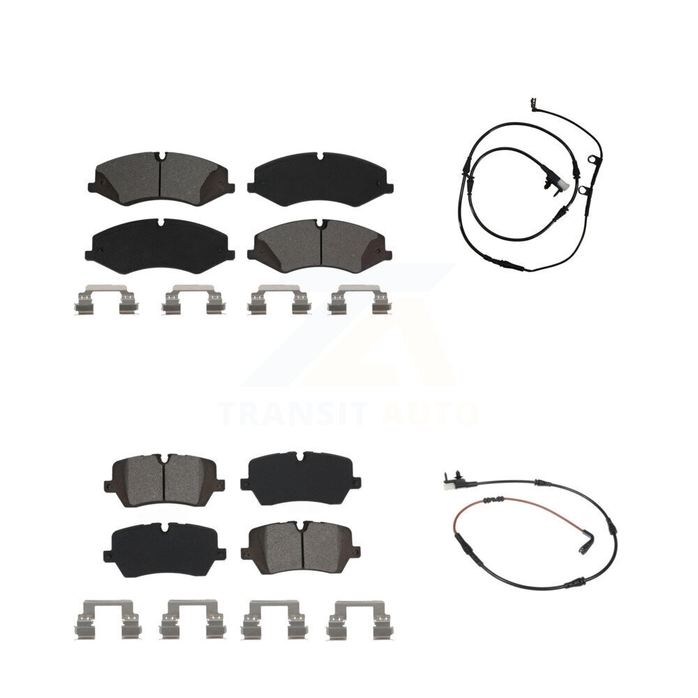 Front Rear Semi-Metallic Disc Brake Pads And Wear Sensors Kit For Land Rover Range Sport KSW-100011