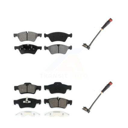 Front Rear Semi-Metallic Brake Pad Wear Sensor Kit For Mercedes-Benz ML350 R350 GL450 G55 KSW-100026