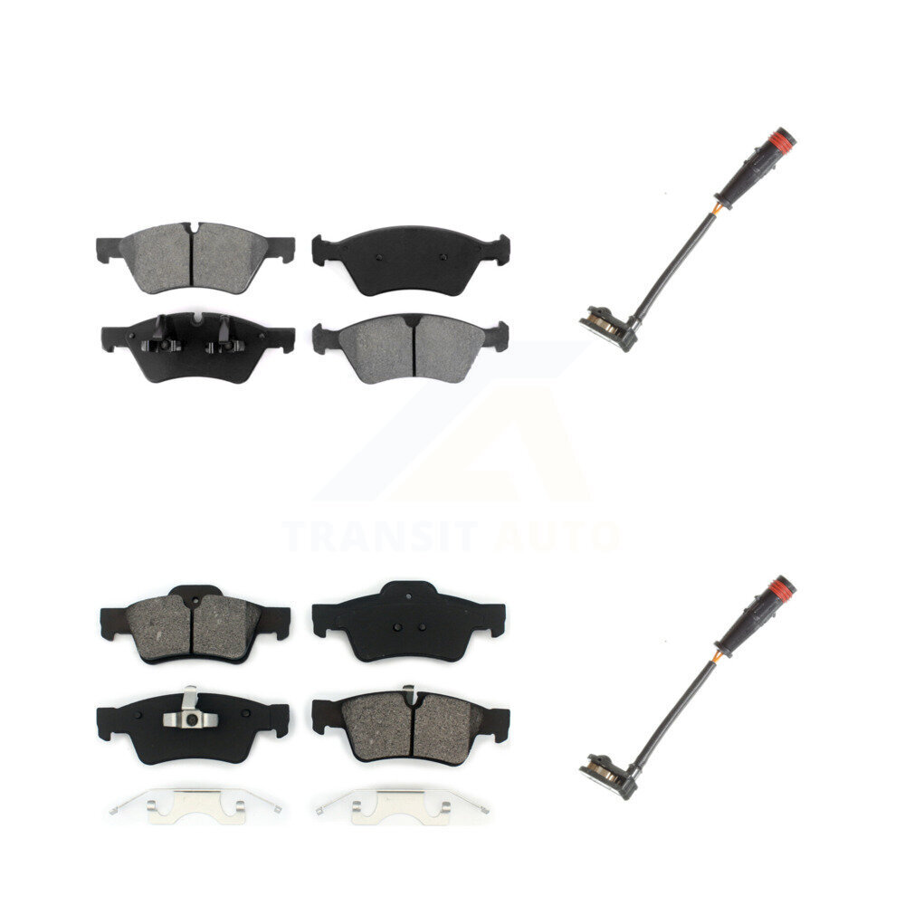 Front Rear Semi-Metallic Brake Pad Wear Sensor Kit For Mercedes-Benz ML350 R350 GL450 G55 KSW-100026