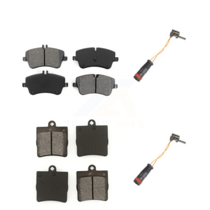 Front Rear Semi-Metallic Disc Brake Pads And Wear Sensors Kit For Mercedes-Benz C230 C240 KSW-100030