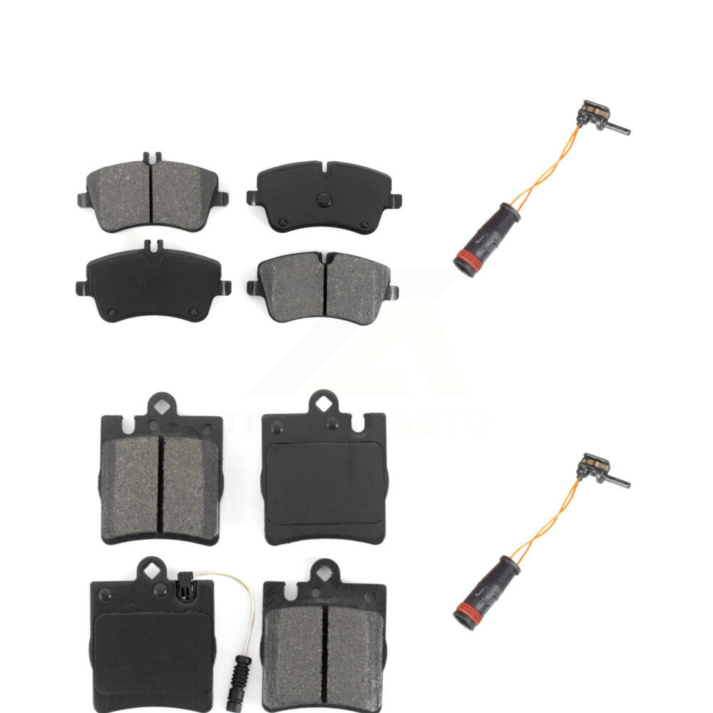 Front Rear Semi-Metallic Brake Pad Extra Wear Sensor Kit For Mercedes-Benz C280 C320 C350 KSW-100031