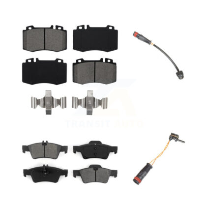 Front Rear Semi-Metallic Brake Pad Wear Sensor Kit For 2003-2006 Mercedes-Benz SL500 5.0L KSW-100032