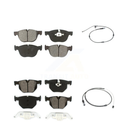 Front Rear Semi-Metallic Disc Brake Pads And Wear Sensors Kit For BMW X5 X6 KSW-100048