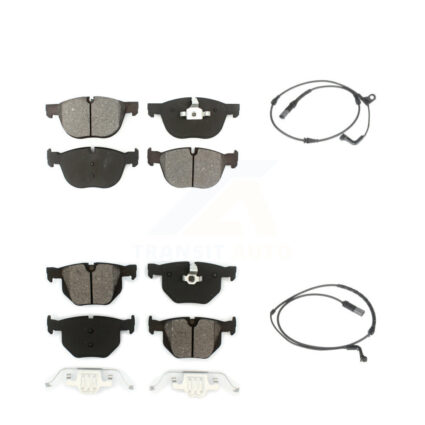 Front Rear Semi-Metallic Disc Brake Pads And Wear Sensors Kit For BMW X5 X6 KSW-100050