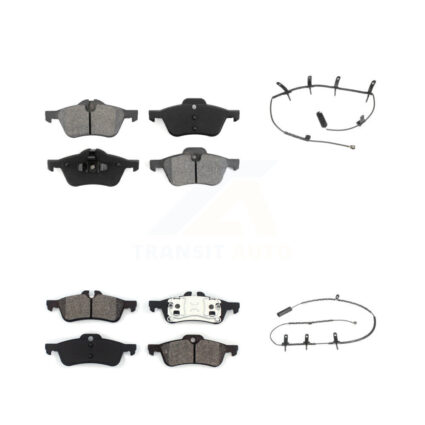 Front Rear Semi-Metallic Disc Brake Pads And Wear Sensors Kit For Mini Cooper KSW-100055