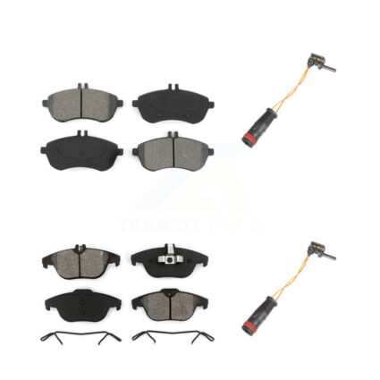 Front Rear Semi-Metallic Disc Brake Pads Wear Sensor Kit For Mercedes-Benz C300 C250 C230 KSW-100062