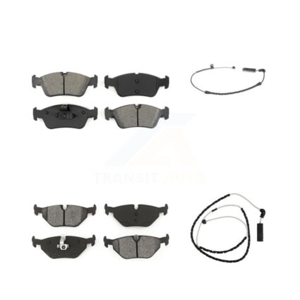 Front Rear Semi-Metallic Disc Brake Pads And Wear Sensors Kit For BMW Z4 KSW-100069