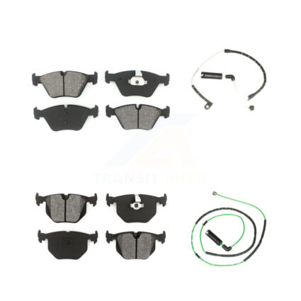 Front Rear Semi-Metallic Disc Brake Pads And Wear Sensors Kit For BMW Z4 KSW-100070